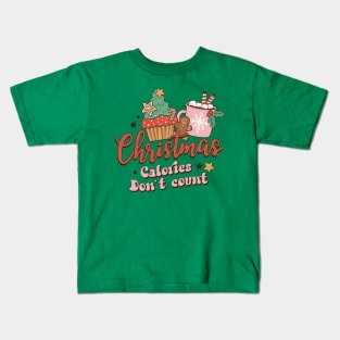 Christmas Calories Don't Count Kids T-Shirt